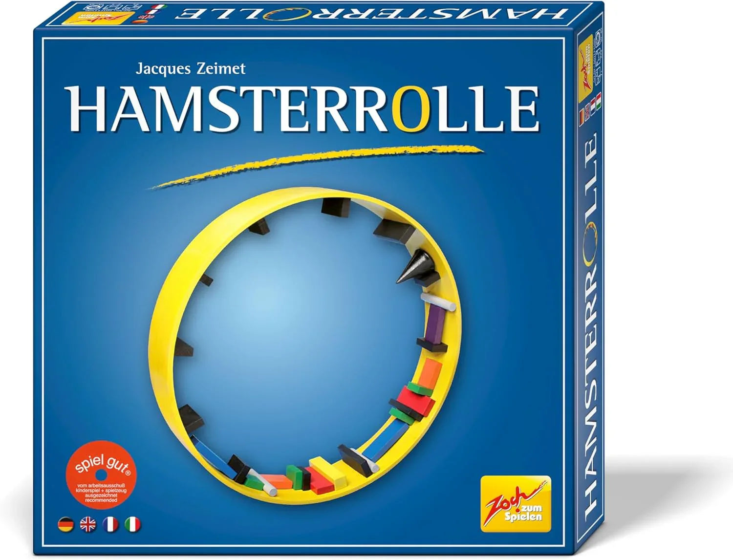 ボードゲーム Hamsterrolle ハムスターロール Zoch 高品質 木製スキルゲーム 予測不可能な展開 家族 団らん 7歳以上 複数人数向け 集中力空間認識戦略的思考養成 独創的デザイン受賞歴多数 