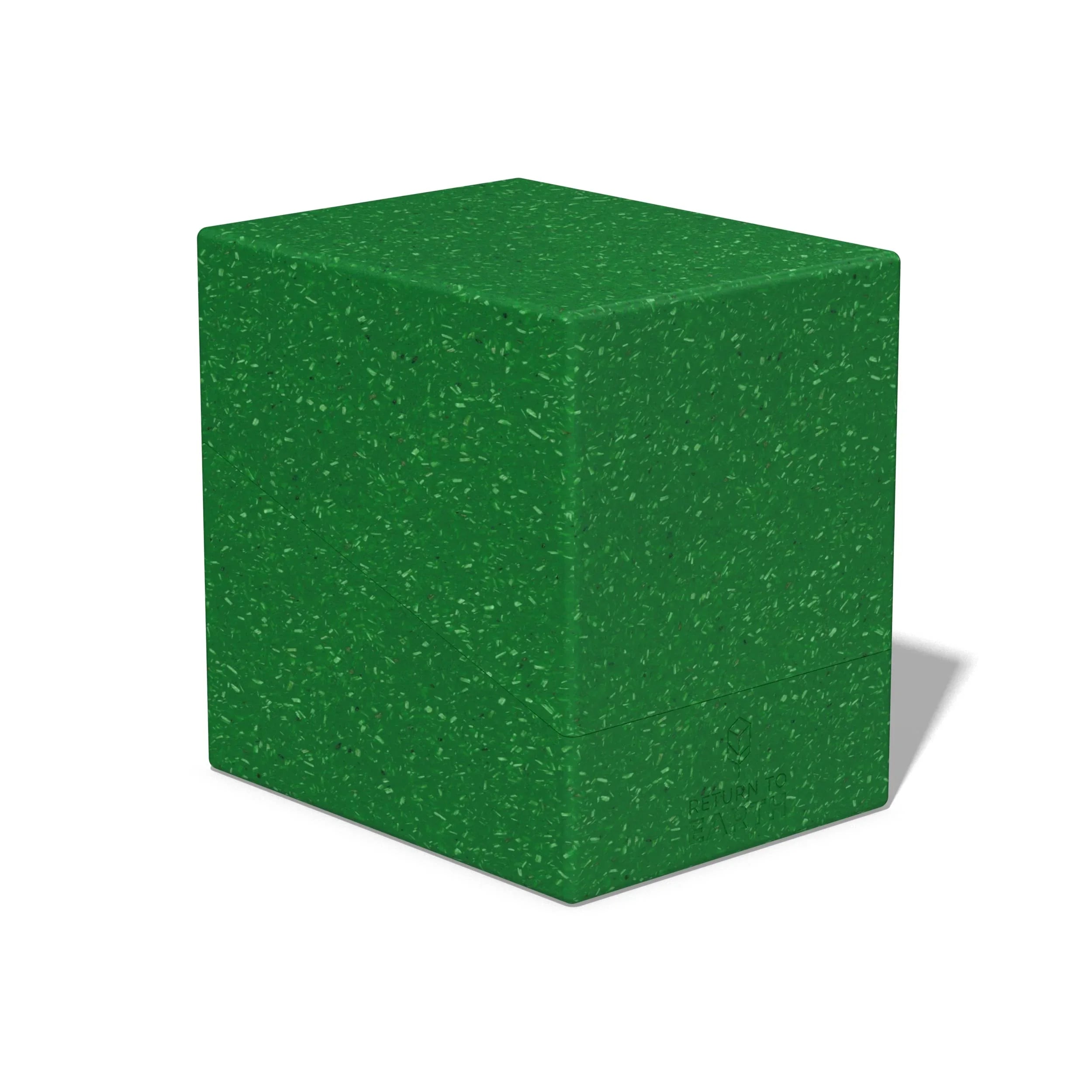 トレーディングカードケース Ultimate Guard RTE Boulder 133+ Green 環境に配慮した収納 大容量最大133枚収納可能 高耐久安全閉鎖システム モジュラー設計 FSC認証パッケージ ドイツ製 高品質TCGデッキ保護用ケース 87%再生資源使用