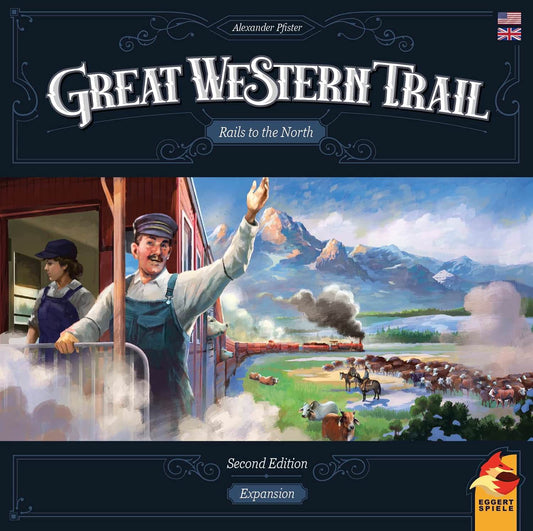 ボードゲーム拡張セット グレート・ウエスタン・トレイル 第2版 Rails to the North Alexander Pfister デザイナー 1-4人用 12歳以上 75-150分 カンザスシティ オレゴンシティ モントリオール 牛出荷ルート 鉄道経路 