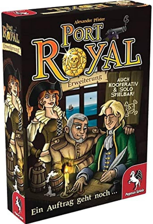 カードゲーム ポートロイヤル 契約をもうひとつ 拡張セット Pegasus Spiele GmbH 新たな任務 協力プレイ ソロプレイ 多彩なゲームモード 戦略性と運の絶妙なバランス 航海士の挑戦家族や友人と楽しむ港町経営 