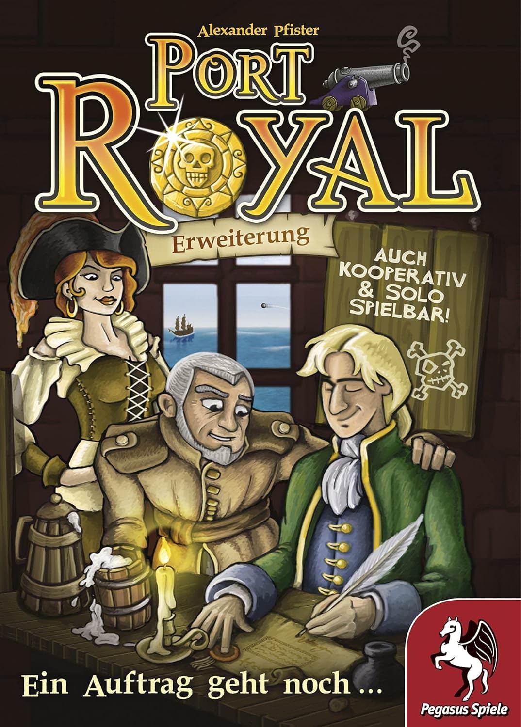 カードゲーム ポートロイヤル 契約をもうひとつ 拡張セット Pegasus Spiele GmbH 新たな任務 協力プレイ ソロプレイ 多彩なゲームモード 戦略性と運の絶妙なバランス 航海士の挑戦家族や友人と楽しむ港町経営 
