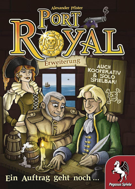 カードゲーム ポートロイヤル 契約をもうひとつ 拡張セット Pegasus Spiele GmbH 新たな任務 協力プレイ ソロプレイ 多彩なゲームモード 戦略性と運の絶妙なバランス 航海士の挑戦家族や友人と楽しむ港町経営 