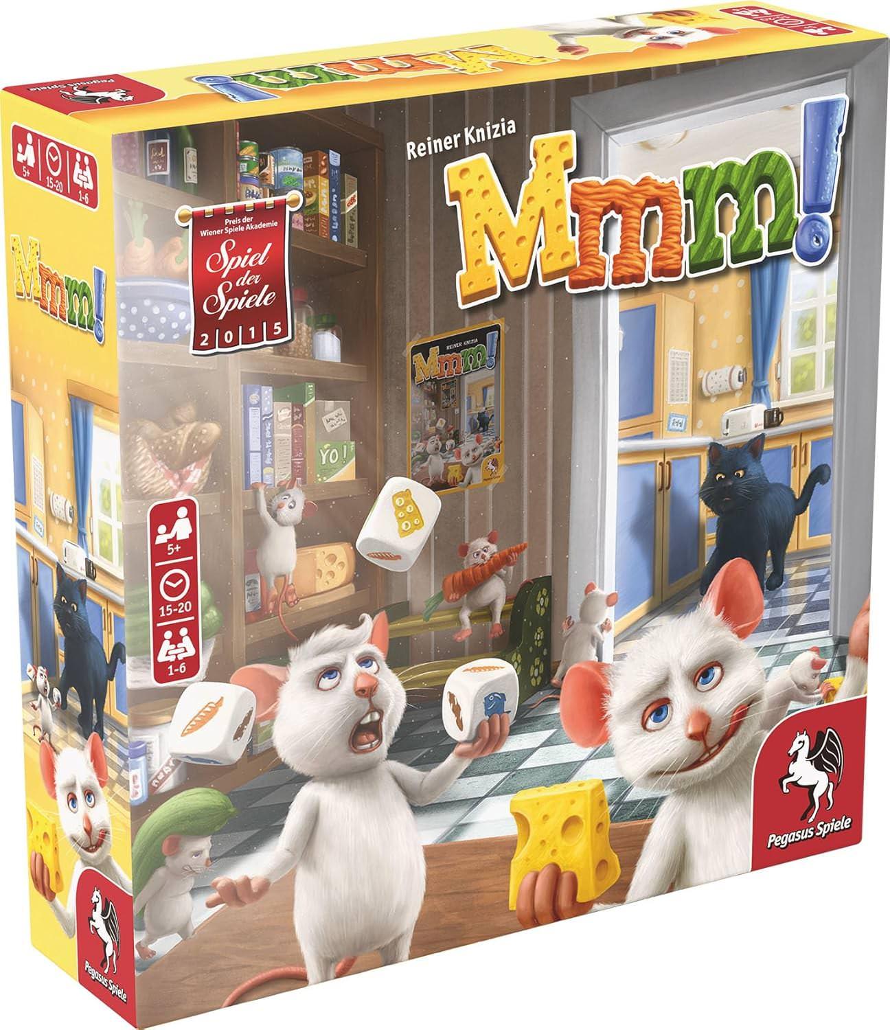 ボードゲーム Mmm ドイツ家族協力ゲーム ブランド Maier チャーリーの食料運び猫の追跡戦略15分20分プレイ1人から6人対応5歳以上対象多彩なルール チップ56個サイコロ3個猫フィギュア1個 英語版 日本語説明書なし