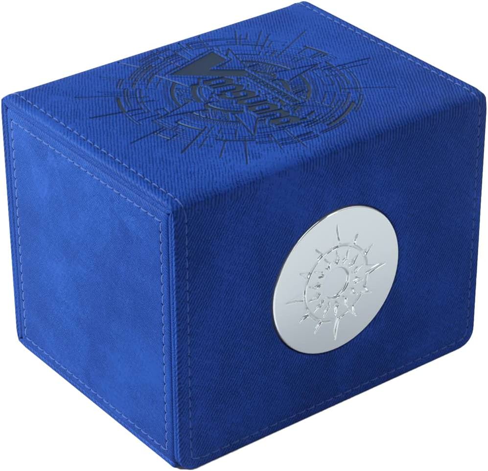 カードファイト!! ヴァンガード ネイションズ・ヴォールト プレミアムデッキボックス Dark States Blue ゲームジェニック 公式ライセンス取得 高品質 プレミアムNexofyber表面 マイクロファイバー内装 金属プレートロック 最大50枚収納