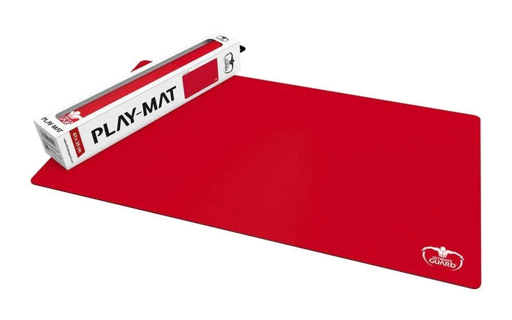 アウトレット品 プレイマット Ultimate Guard Monochrome Red 高品質 61×35cm 2mm厚 柔軟素材 滑り止め加工 折りたたみ可能 携帯便利 カード保護 ゲーム安定 安心操作 スタイリッシュ 赤モノクロデザイン プレイ環境向上