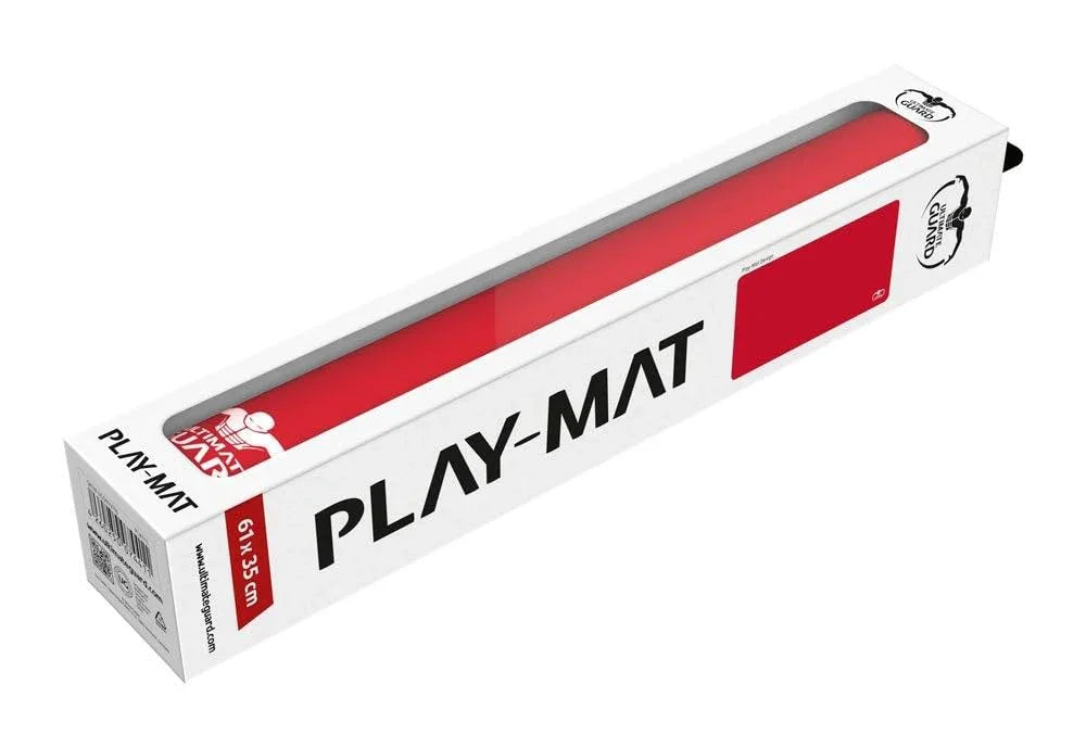 アウトレット品 プレイマット Ultimate Guard Monochrome Red 高品質 61×35cm 2mm厚 柔軟素材 滑り止め加工 折りたたみ可能 携帯便利 カード保護 ゲーム安定 安心操作 スタイリッシュ 赤モノクロデザイン プレイ環境向上