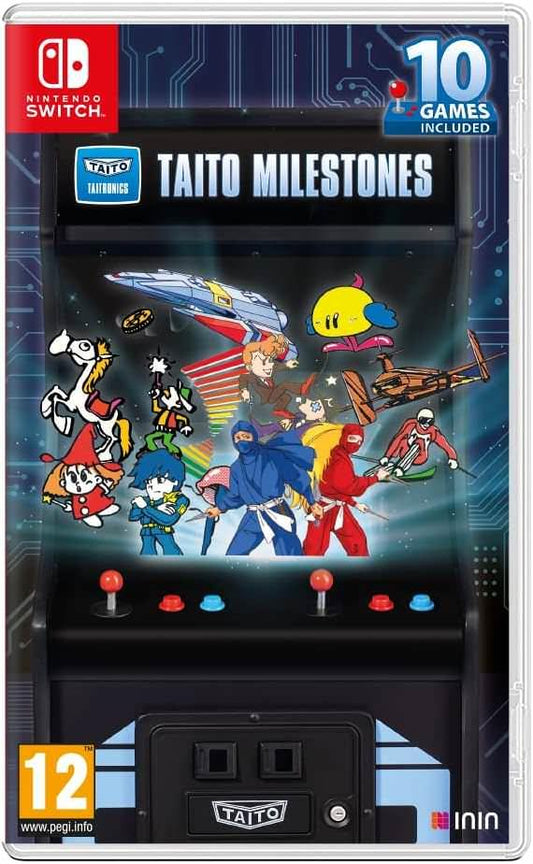 ゲームソフト タイトーマイルストーン Nintendo Switch ハムスター社協力 アーケード黄金時代10作品収録 ニンジャウォーリアーズ フェアリーランドストーリー QIX エレベーターアクション ワイルドウエスタン シューティング パズル