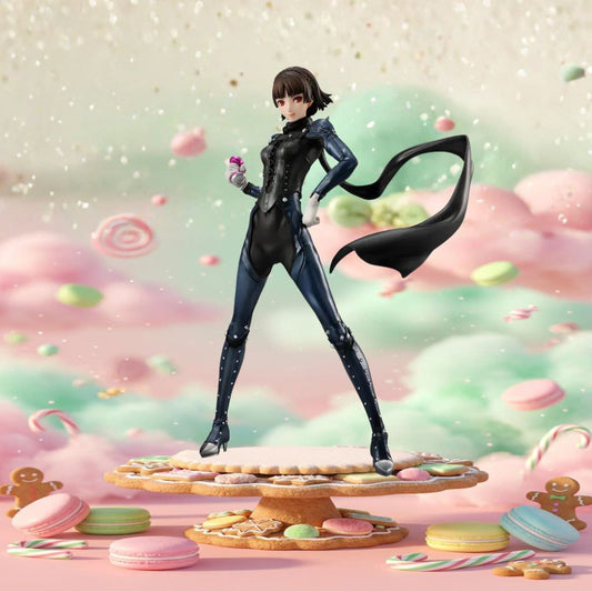 フィギュア ペルソナ5 ザ ロイヤル 新島真 ルクリア メガハウス 230mm PVC ABS SHOWTIME スカル 必殺技 マスク 着脱 交換 鉄甲 武器 ベース 並行輸入品