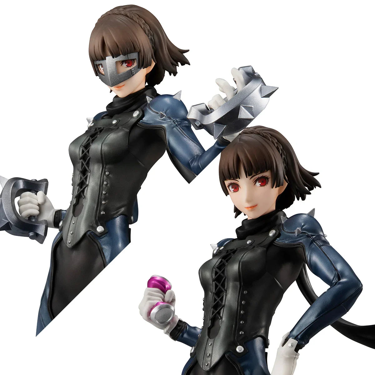 フィギュア ペルソナ5 ザ ロイヤル 新島真 ルクリア メガハウス 230mm PVC ABS SHOWTIME スカル 必殺技 マスク 着脱 交換 鉄甲 武器 ベース 並行輸入品
