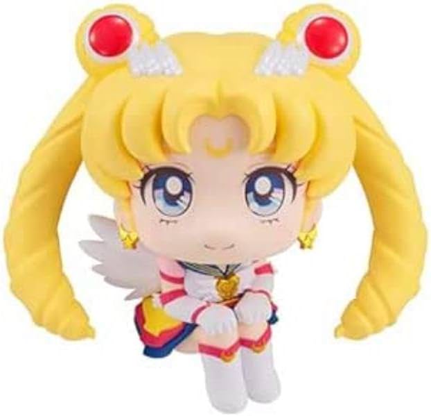 フィギュア るかっぷ 劇場版 美少女戦士セーラームーン Cosmos エターナルセーラームーン メガハウス 全高約110mm 首角度調整可能 見上げる仕草 新感覚 デスク 飾りやすい 立体化 究極形態 希望の象徴 純白の翼