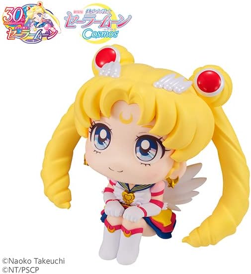 フィギュア るかっぷ 劇場版 美少女戦士セーラームーン Cosmos エターナルセーラームーン メガハウス 全高約110mm 首角度調整可能 見上げる仕草 新感覚 デスク 飾りやすい 立体化 究極形態 希望の象徴 純白の翼