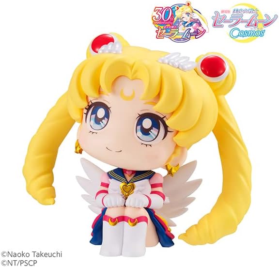 フィギュア るかっぷ 劇場版 美少女戦士セーラームーン Cosmos エターナルセーラームーン メガハウス 全高約110mm 首角度調整可能 見上げる仕草 新感覚 デスク 飾りやすい 立体化 究極形態 希望の象徴 純白の翼