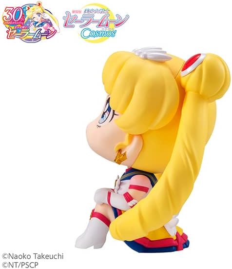 フィギュア るかっぷ 劇場版 美少女戦士セーラームーン Cosmos エターナルセーラームーン メガハウス 全高約110mm 首角度調整可能 見上げる仕草 新感覚 デスク 飾りやすい 立体化 究極形態 希望の象徴 純白の翼