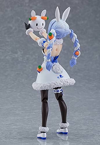フィギュア figma 兎田ぺこら ホロライブプロダクション 3期生 アクションフィギュア 4種類表情 笑顔 ドヤ顔 いじられ顔 慌て顔 ロケットランチャー 人参 野うさぎ サングラス付き前髪 たれ耳 関節パーツ 可動性 VTuber うさ耳