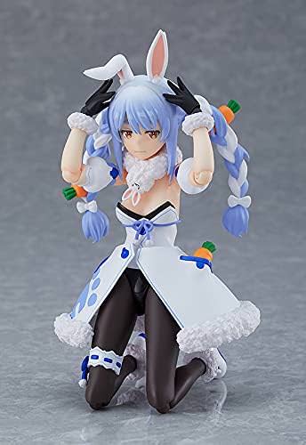 フィギュア figma 兎田ぺこら ホロライブプロダクション 3期生 アクションフィギュア 4種類表情 笑顔 ドヤ顔 いじられ顔 慌て顔 ロケットランチャー 人参 野うさぎ サングラス付き前髪 たれ耳 関節パーツ 可動性 VTuber うさ耳