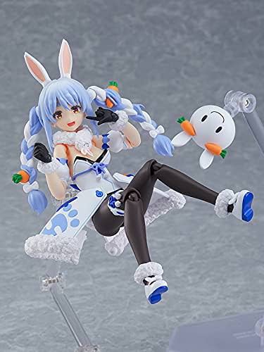 フィギュア figma 兎田ぺこら ホロライブプロダクション 3期生 アクションフィギュア 4種類表情 笑顔 ドヤ顔 いじられ顔 慌て顔 ロケットランチャー 人参 野うさぎ サングラス付き前髪 たれ耳 関節パーツ 可動性 VTuber うさ耳