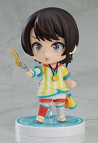 ねんどろいど 大空スバル ホロライブプロダクション 2期生 元気いっぱい 太陽少女 フィギュア 3種類表情パーツ 通常顔 キレ顔 メスバル顔 付属 マスコット スバルドダック ソーセージフォーク 専用台座 コンパクトサイズ 約100mm