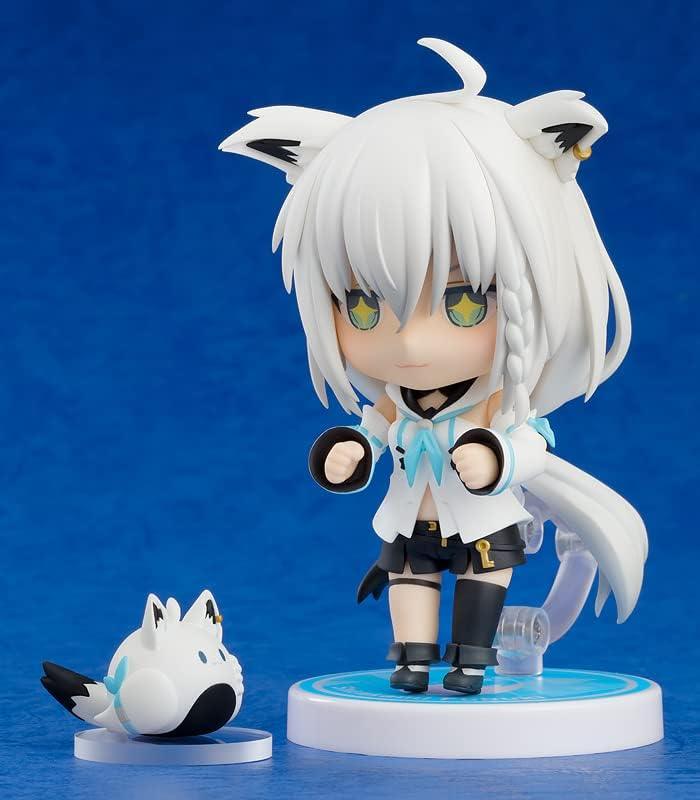 フィギュア ねんどろいど 白上フブキ ホロライブプロダクション VTuber 白髪 獣耳 オタク狐 可動フィギュア 表情パーツ3種 笑顔 通常顔 愛らしい顔 オプションパーツ フブちゃん おるやんけ とうもろこし ペットボトル 可動式 ポニーテール 尻尾 交換可能 - Trade Center