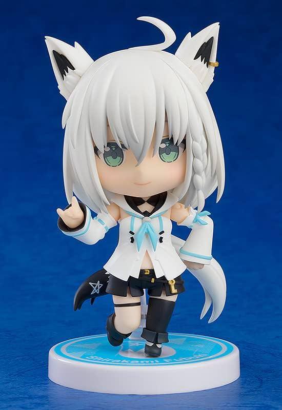 フィギュア ねんどろいど 白上フブキ ホロライブプロダクション VTuber 白髪 獣耳 オタク狐 可動フィギュア 表情パーツ3種 笑顔 通常顔 愛らしい顔 オプションパーツ フブちゃん おるやんけ とうもろこし ペットボトル 可動式 ポニーテール 尻尾 交換可能 - Trade Center