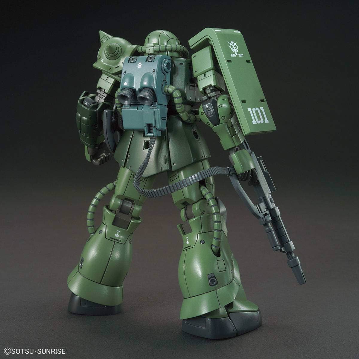 HG 1/144 ザクII C-6/R6型 機動戦士ガンダム THE ORIGIN ファルメル隊再現 精密造形 バルカン砲 マーキングシール 多彩な武装 可動性能 成形色 ブレードアンテナ 指揮官用頭部 余剰パーツ アクションベース5対応