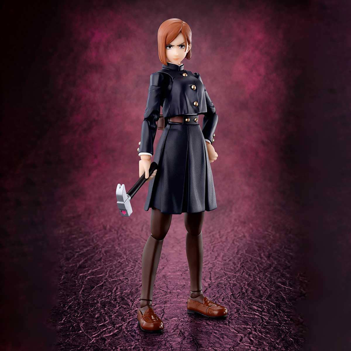 可動フィギュア 呪術廻戦 釘崎野薔薇 S.H.Figuarts Bandai Spirits 交換用表情パーツ全4種類 ハンマー 交換用手首パーツ 精密造形 可動域 呪術師 芻霊呪法