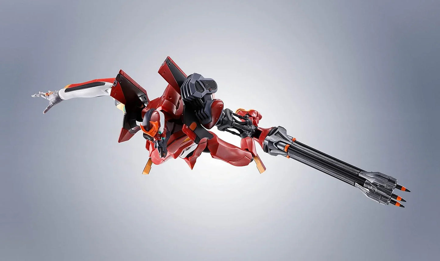 フィギュア エヴァンゲリオン プロダクションモデル-02 2号機 バンダイ THE ROBOT SPIRITS 宇宙戦闘仕様 鮮やかな赤外装 アンカー発射機能搭載 交換用パーツ多数付属 パレットライフル2丁付属 アクションポーズ自在 繊細彩色 高可動性能