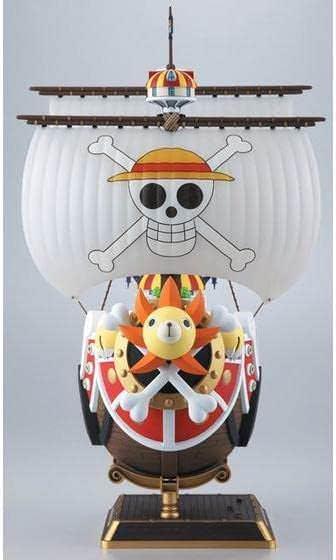 プラモデル ONE PIECE サウザンドサニー号 ニューワールドバージョン バンダイ 精密設計 回転ギミック 発射可能ガオン砲 取り外し側面パネル 9体フィギュア ミニシップコレクション ABS耐久素材 航海愛船 並行輸入品