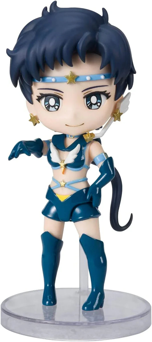 フィギュア セーラースターファイター 美少女戦士セーラームーン Cosmos バンダイ Figuarts Mini 約9cm 可動 グリッタリングアイシステム 交換用腕パーツ付き PVC ABS 細部までこだわったデフォルメスタイル 映画公開記念