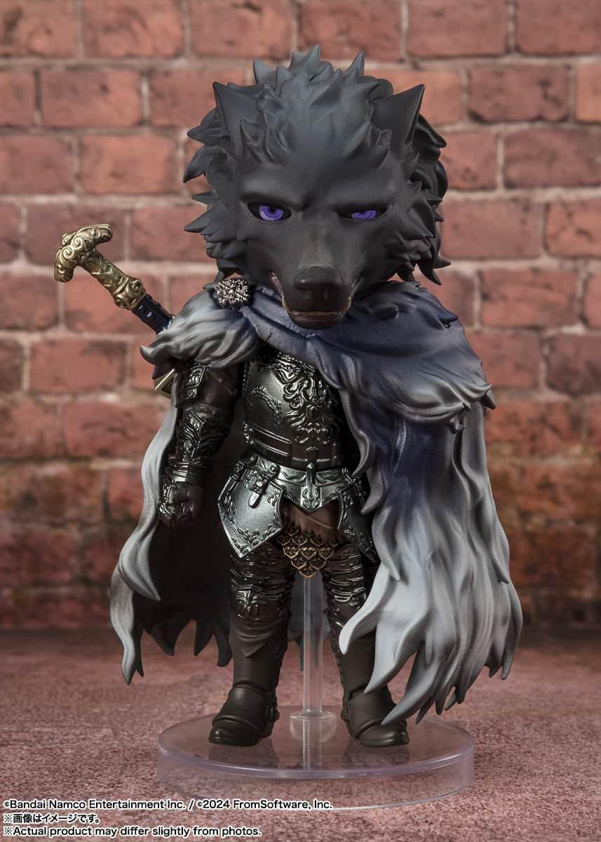 フィギュア Figuarts mini 半狼のブライヴ フロム・ソフトウェア ELDEN RING 圧倒的存在感 黒き狼の鋭い眼差し 重厚甲冑 精緻造形 多彩表現 豊富可動域 交換用右腕パーツ付き 専用台座同梱 物語重要キャラクター 忠誠と宿命を体現