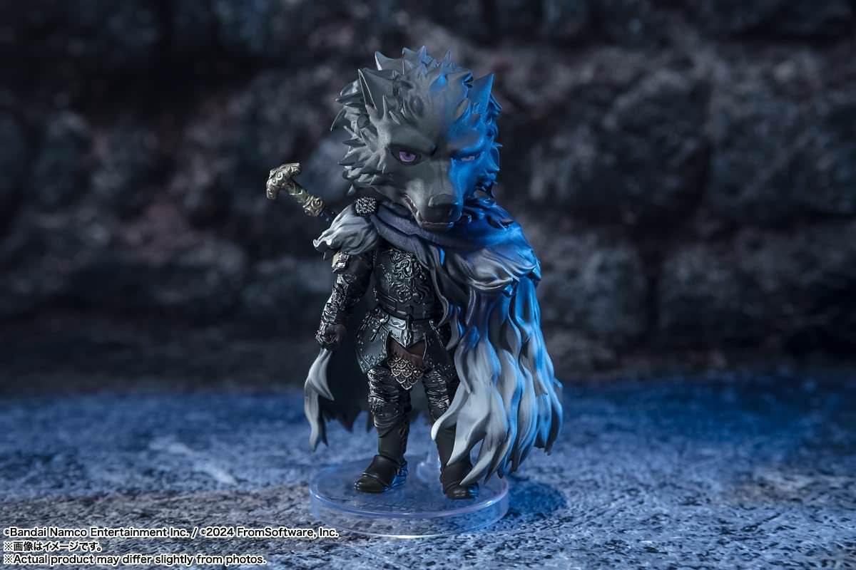 フィギュア Figuarts mini 半狼のブライヴ フロム・ソフトウェア ELDEN RING 圧倒的存在感 黒き狼の鋭い眼差し 重厚甲冑 精緻造形 多彩表現 豊富可動域 交換用右腕パーツ付き 専用台座同梱 物語重要キャラクター 忠誠と宿命を体現