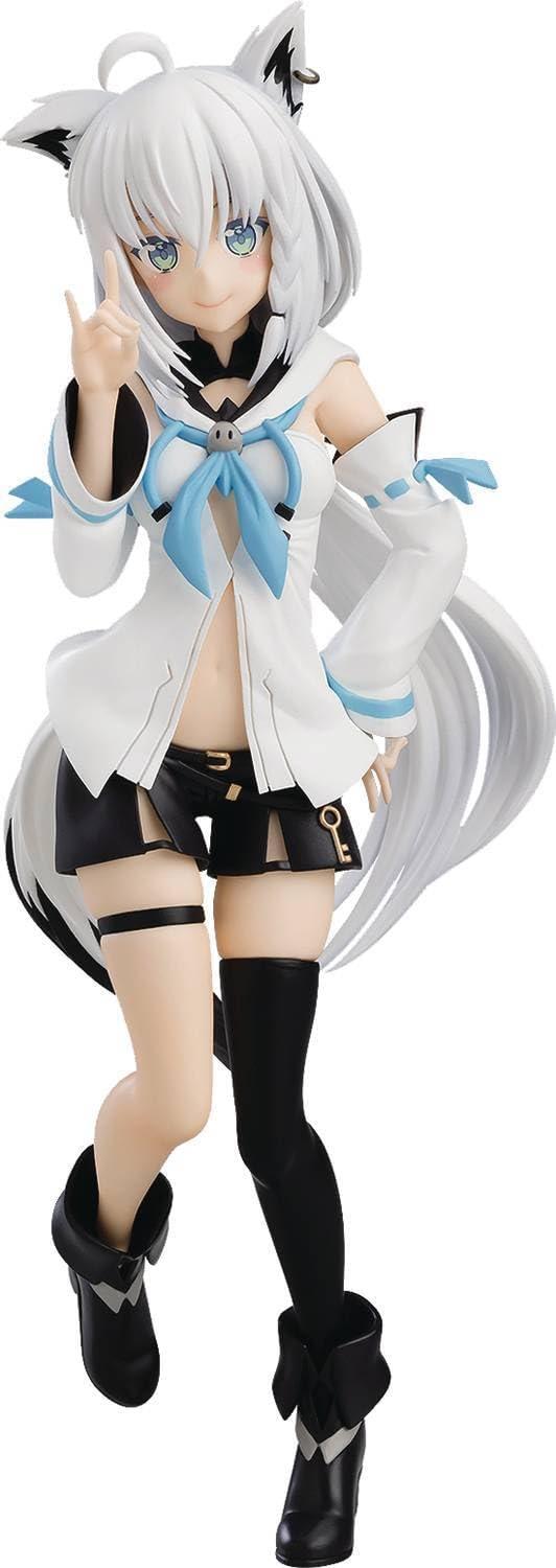 フィギュア POP UP PARADE ホロライブプロダクション 白上フブキ 第1期生 凪白みと キャラクターデザイン 全高17-18cm コンパクト 水色 白 イメージカラー 制服 狐耳 白髪 クリアパーツ - Trade Center
