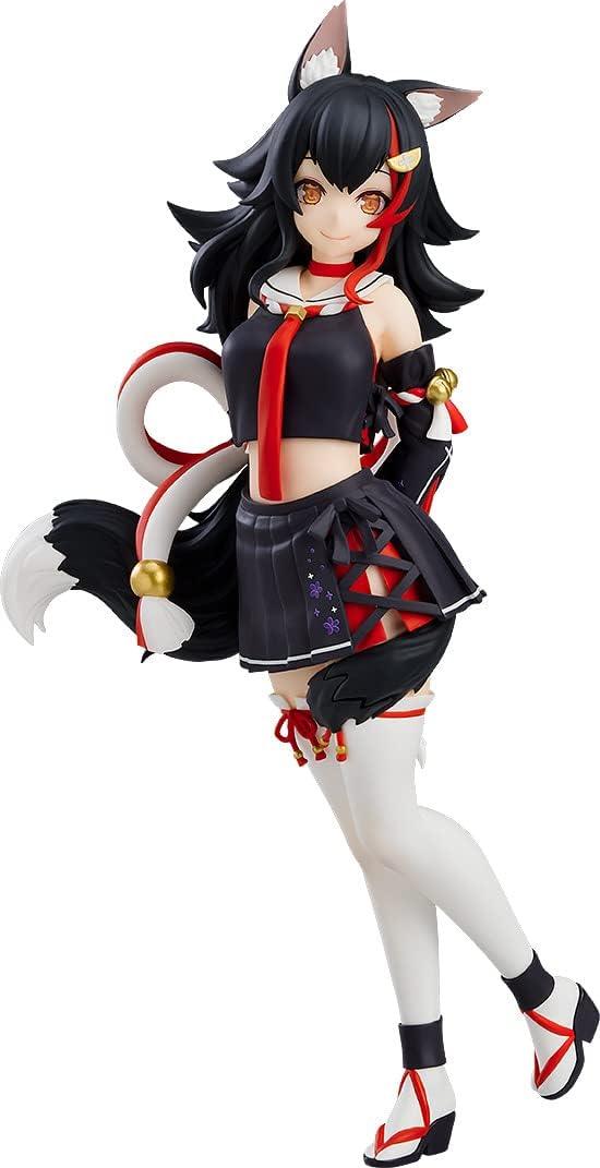 フィギュア ホロライブプロダクション 大神ミオ POP UP PARADE グッドスマイルカンパニー 黒髪 獣耳 狼の耳 狼の尻尾 高さ約17cm PVC ABS 素材使用 元気な表情 ポージング 臨場感 立体化 安定感 親しみやすい人気VTuber 特徴的衣装