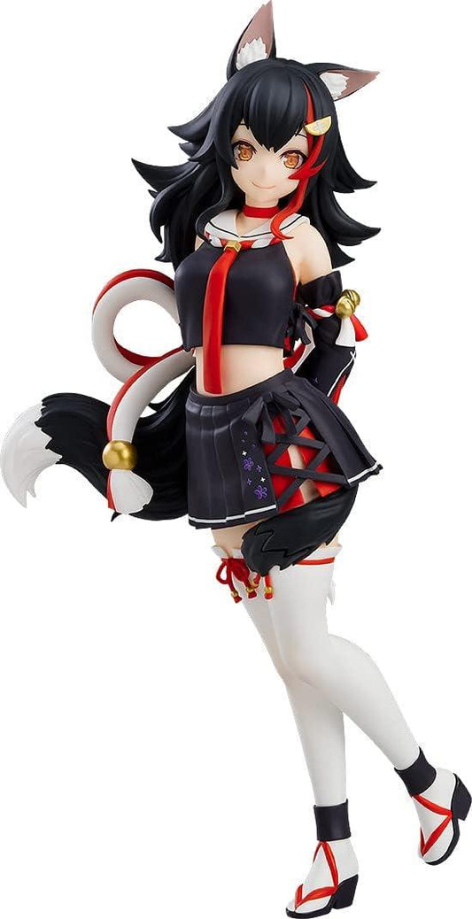 フィギュア ホロライブプロダクション 大神ミオ POP UP PARADE グッドスマイルカンパニー 黒髪 獣耳 狼の耳 狼の尻尾 高さ約17cm PVC ABS 素材使用 元気な表情 ポージング 臨場感 立体化 安定感 親しみやすい人気VTuber 特徴的衣装