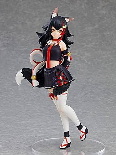 フィギュア ホロライブプロダクション 大神ミオ POP UP PARADE グッドスマイルカンパニー 黒髪 獣耳 狼の耳 狼の尻尾 高さ約17cm PVC ABS 素材使用 元気な表情 ポージング 臨場感 立体化 安定感 親しみやすい人気VTuber 特徴的衣装