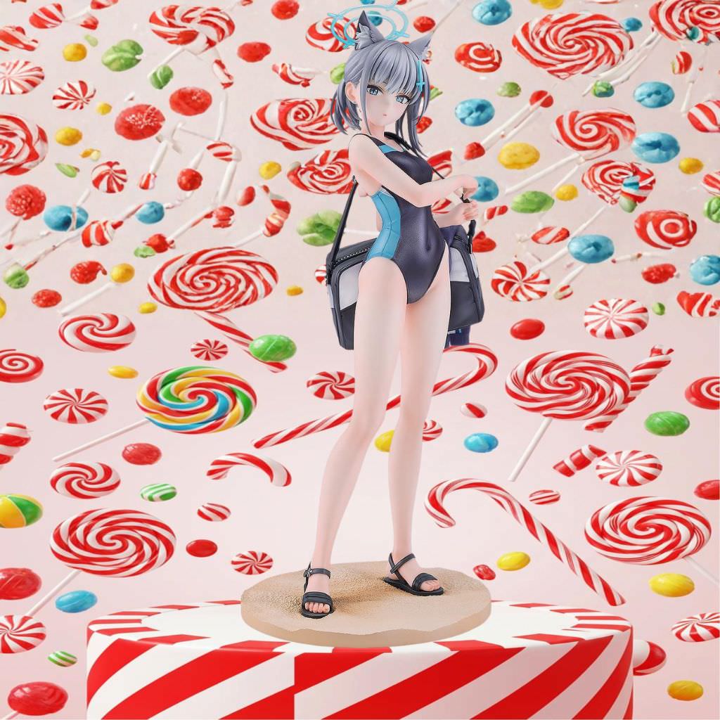 フィギュア ブルーアーカイブ 砂狼シロコ 1/7スケール 水着ver グッドスマイルカンパニー PVC素材 約25cm 高品質 緻密造形 精細塗装 人気キャラクター 夏のサバイバル姿 寡黙で行動派 対策委員会メンバー アビドス高等学校 釣りと冒険 並行輸入品