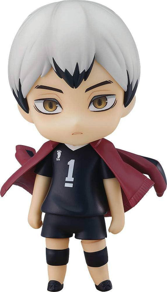 フィギュア ハイキュー!! 北信介 ねんどろいど ORANGE ROUGE PVC ABS 約10cm 白髪 黒ユニフォーム 基礎徹底 冷静判断 冷静な佇まい 部長キャプテン 多彩パーツ 可動式 多様ポーズ 交換可能 キャラ表現 公式男子キャラ 人気スポーツ漫画