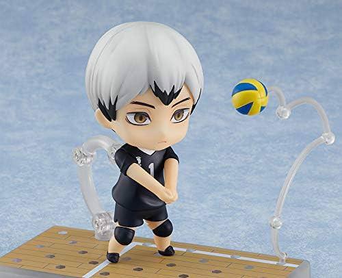 フィギュア ハイキュー!! 北信介 ねんどろいど ORANGE ROUGE PVC ABS 約10cm 白髪 黒ユニフォーム 基礎徹底 冷静判断 冷静な佇まい 部長キャプテン 多彩パーツ 可動式 多様ポーズ 交換可能 キャラ表現 公式男子キャラ 人気スポーツ漫画