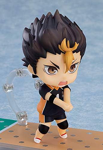 フィギュア ハイキュー!! 西谷夕 ねんどろいど 新烏野バージョン ORANGE ROUGE PVC ABS製 高さ約10cm 表情パーツ三種 バレーボール スポーツタオル 髪型アレンジ アイスキャンディー付属 専用ベース センターコートデザイン 計180文字