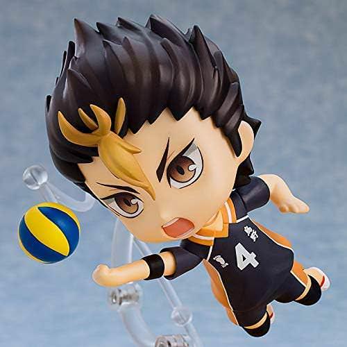 フィギュア ハイキュー!! 西谷夕 ねんどろいど 新烏野バージョン ORANGE ROUGE PVC ABS製 高さ約10cm 表情パーツ三種 バレーボール スポーツタオル 髪型アレンジ アイスキャンディー付属 専用ベース センターコートデザイン 計180文字