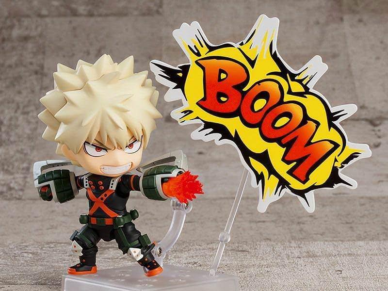 フィギュア 爆豪勝己 ねんどろいど 冬コスチュームVer グッドスマイルカンパニー TAKARA TOMY PVC ABS 10cm 表情パーツ三種 エフェクトパーツ BOOMテキスト ニトログリセリン爆破個性 雄英高校ヒーロー 壮大な成長物語