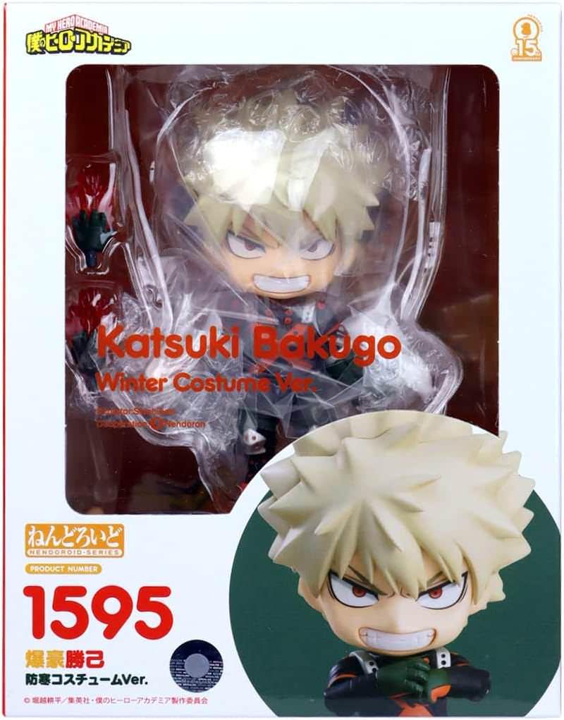 フィギュア 爆豪勝己 ねんどろいど 冬コスチュームVer グッドスマイルカンパニー TAKARA TOMY PVC ABS 10cm 表情パーツ三種 エフェクトパーツ BOOMテキスト ニトログリセリン爆破個性 雄英高校ヒーロー 壮大な成長物語