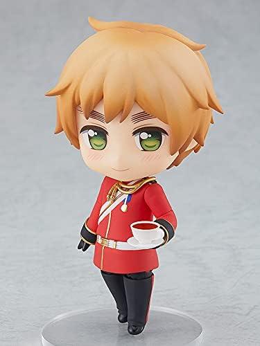 フィギュア ヘタリア World Stars UK イギリス ねんどろいど ORANGE ROUGE PVC ABS 約10cm 紳士的 毒舌 表情パーツ3種 紅茶セット 妖精 呪文の本 薔薇円形ベース 多面キャラクター 複雑感情 ツンデレ ロマンチスト アルコール弱点