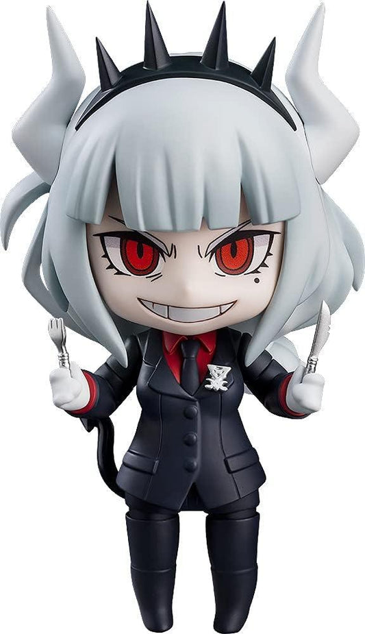 フィギュア Good Smile Helltaker ルシファー ねんどろいど 地獄のCEO 鋭い笑顔 得意げ 怒り表情 パンケーキ ワイングラス フォーク ナイフ 多彩差し替えパーツ ABS PVC 可動 高品質塗装 コレクション拡充 並行輸入品