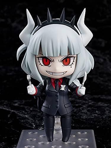 フィギュア Good Smile Helltaker ルシファー ねんどろいど 地獄のCEO 鋭い笑顔 得意げ 怒り表情 パンケーキ ワイングラス フォーク ナイフ 多彩差し替えパーツ ABS PVC 可動 高品質塗装 コレクション拡充 並行輸入品