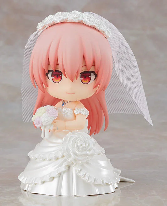 ねんどろいど トニカクカワイイ 由崎司 グッドスマイルカンパニー ウェディングドレス姿 デフォルメフィギュア 高さ約100mm 約4インチ 顔パーツ3種類 布製ベール 花束 結婚届け PVC ABS 可動フィギュア 繊細造形 並行輸入品