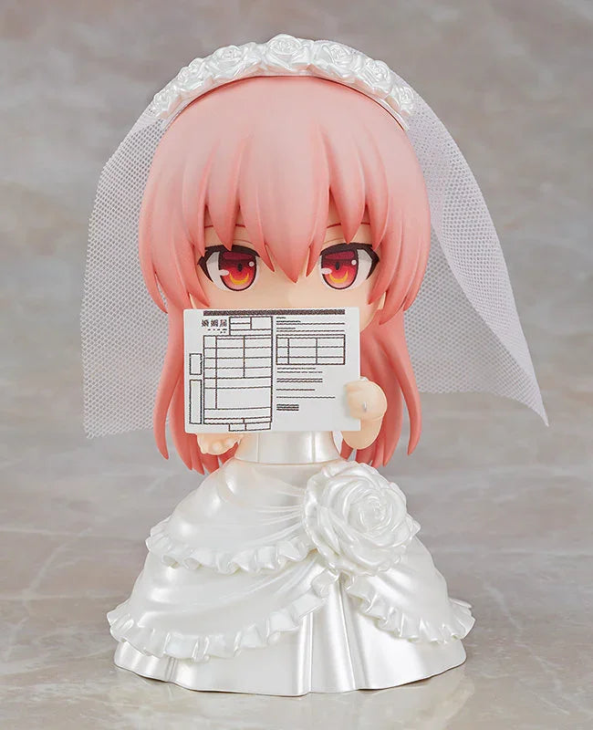 ねんどろいど トニカクカワイイ 由崎司 グッドスマイルカンパニー ウェディングドレス姿 デフォルメフィギュア 高さ約100mm 約4インチ 顔パーツ3種類 布製ベール 花束 結婚届け PVC ABS 可動フィギュア 繊細造形 並行輸入品