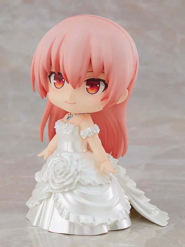 ねんどろいど トニカクカワイイ 由崎司 グッドスマイルカンパニー ウェディングドレス姿 デフォルメフィギュア 高さ約100mm 約4インチ 顔パーツ3種類 布製ベール 花束 結婚届け PVC ABS 可動フィギュア 繊細造形 並行輸入品