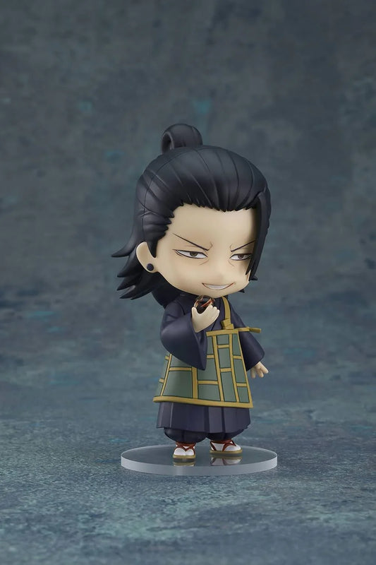 ねんどろいど 夏油傑 呪術廻戦0 劇場版 Good Smile Company 表情パーツ3種類 標準表情 戦闘表情 笑顔 黒い球 乙骨憂太 学生証 約100mm PVC ABS 専用スタンド 呪霊操術 呪術師 芥見下々 原作 東京都立呪術高等専門学校並行輸入品