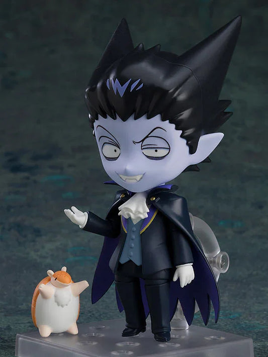 フィギュア ねんどろいど 吸血鬼すぐ死ぬ ドラルク ジョン Orange Rouge 塗装済み可動 約100mm 表情パーツ3種類 付属パーツ充実 ゲーム機 コウモリ形態 ミニフィギュア 塵の山パーツ 専用手パーツ スタンド付属 並行輸入品