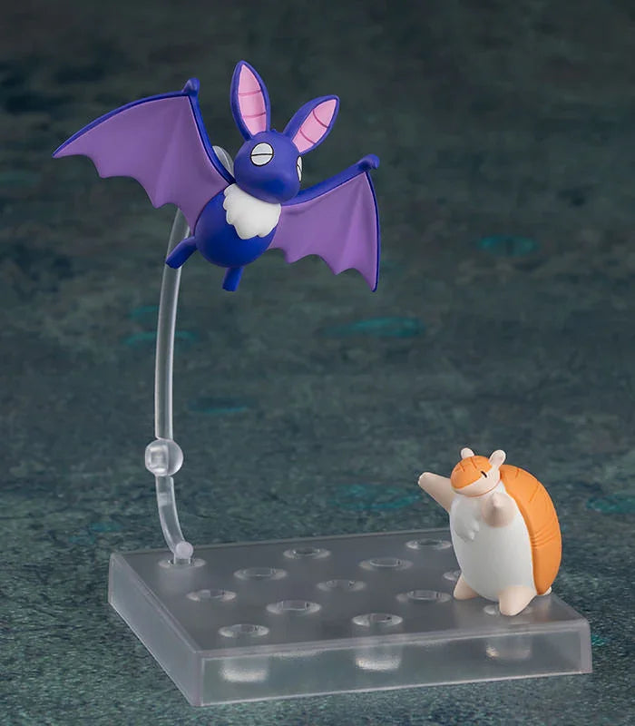 フィギュア ねんどろいど 吸血鬼すぐ死ぬ ドラルク ジョン Orange Rouge 塗装済み可動 約100mm 表情パーツ3種類 付属パーツ充実 ゲーム機 コウモリ形態 ミニフィギュア 塵の山パーツ 専用手パーツ スタンド付属 並行輸入品